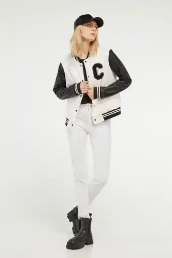 Koaj Chaqueta bomber combinada efecto piel oferta