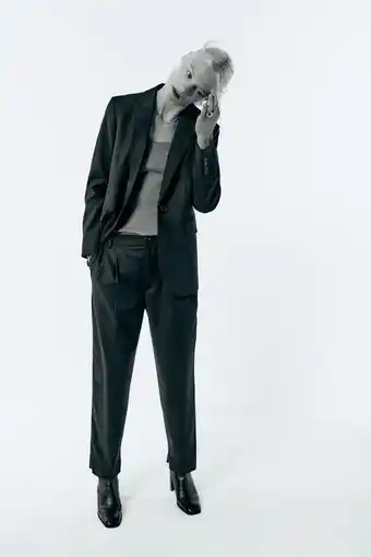 Zara Pantalón tobillero raya diplomatica oferta