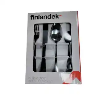 Éxito Setx 16 cubiertos negros finlandek kids sc1011blck oferta