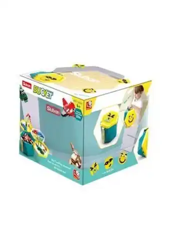 Dafiti Bloques para armar, caja multiusos y figuras y/o micro bloques bucket crea y diviertete oferta