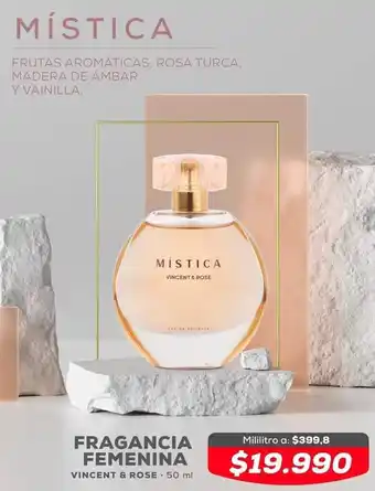 Tiendas D1 Mística Vincent & Rose 50ml oferta