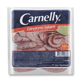 Makro Salchichon cervecero carnelly 500gen100u oferta
