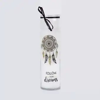 Panamericana Vela en vaso con diseño de atrapasueños, 20 cm x 5.5 cm oferta