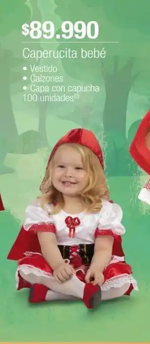 Jumbo Caperucita bebé • vestido • calzones • capa con capucha oferta