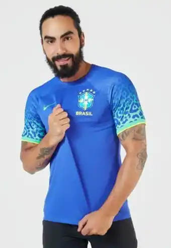 Dafiti Camiseta azul-verde-amarillo nike brasil ii 2022/23 oferta