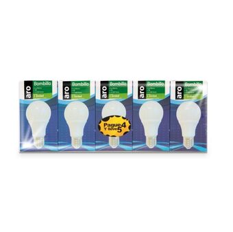 Makro Bombillo led aro 7w luz blanca e27 15000h 5u oferta