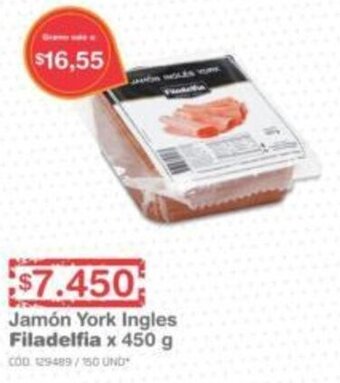 Makro Jamón York Ingles Filadelfia 450g oferta