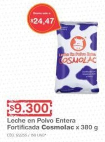 Makro Leche en Polvo Entera Fortificada Cosmolac 380g oferta