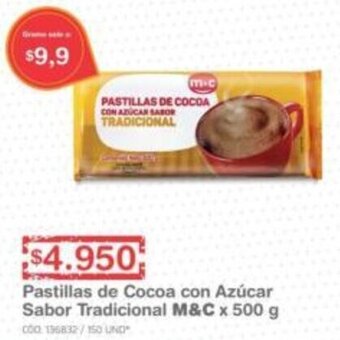 Makro Pastillas de Cocoa con Azúcar Sabor Tradicional M&C 500g oferta