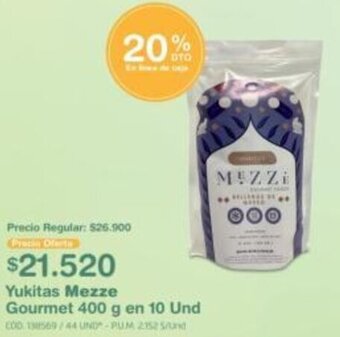 Makro Yukitas Mezze Gourmet 400g en 10 Und oferta