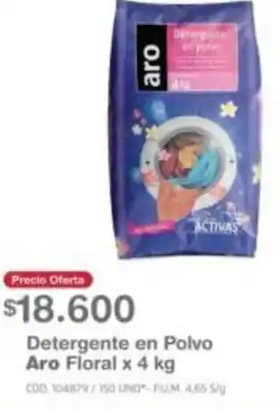 Makro Detergente en Polvo Aro Floral 4kg oferta