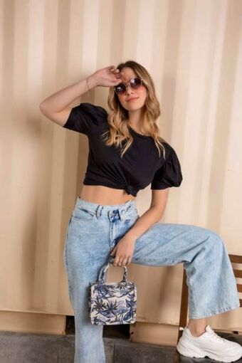 Carmel Camiseta manga corta negro oferta