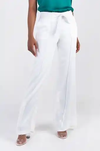 Unipunto Pantalón resortado con vena y cinturón oferta