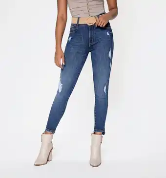 Studio F Jean skinny tiro alto cinco bolsillos, c oferta