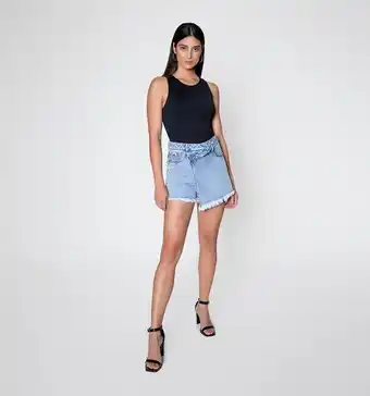 Studio F Falda short tiro alto, cinco bolsillos, oferta
