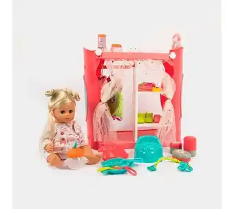 Panamericana Muñeca de 35 cm con vestido, guardarropa y accesorios oferta