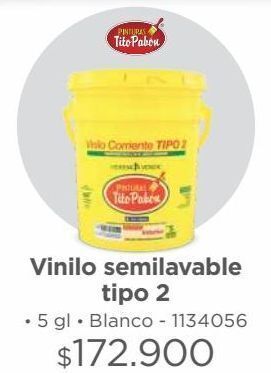 Easy Vinilo t2 5gl blanco tito pabon oferta