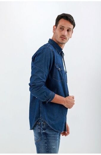 Tennis Camisa azul para hombre oferta