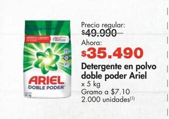 Metro Detergente en polvo ariel x 5kg oferta