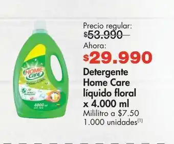 Metro Detergente líquido home care x 4000ml oferta