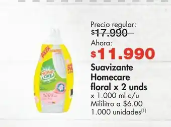 Metro Suavizante home care x 2un oferta