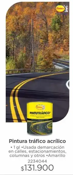 Easy Pintura trafico acrilico 1gl amarillo oferta