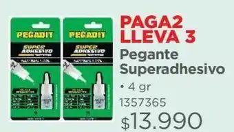 Easy Super adhesivo x 4g pag 2 llev 3 pegadit oferta