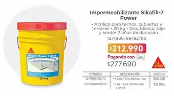 Sikafill-7 power gris /20kg