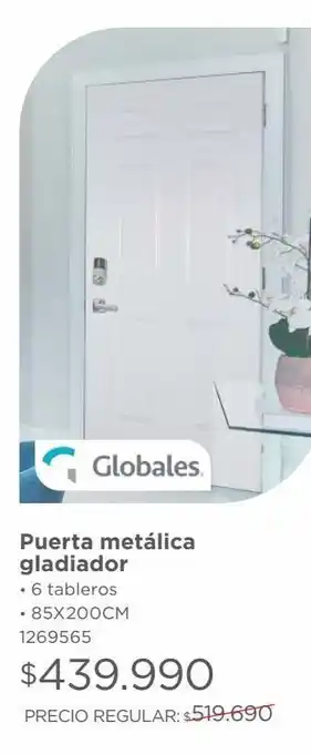 Easy Puerta metal gladiador 6tb 85x200cm oferta