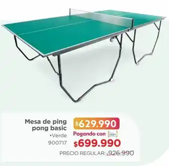 Easy Mesa de pingpong basic verde oferta