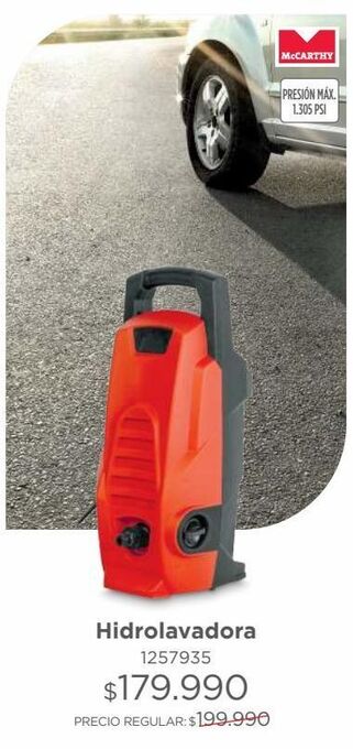 Easy Hidrolavadora 1305 psi mccarthy oferta