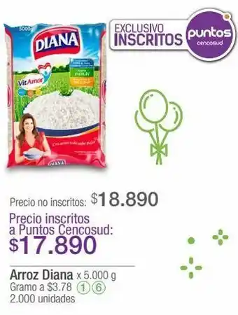 Jumbo Arroz diana 5000g oferta