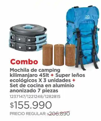 Easy Mochila camping kilimanjaro 45lt alpes oferta