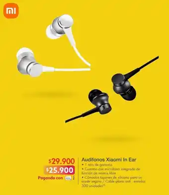 Metro Audifonos xiaomi in ear oferta