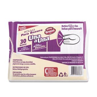 Makro Bolsa basura plasti papelera 48x52cm vainilla 30u oferta