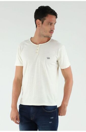 Tennis Camiseta color crudo para hombre oferta
