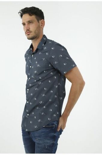 Tennis Camisa azul para hombre oferta
