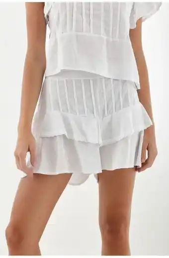 Tennis Bermuda color blanco para mujer oferta