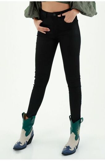 Tennis Jean negro para mujer oferta
