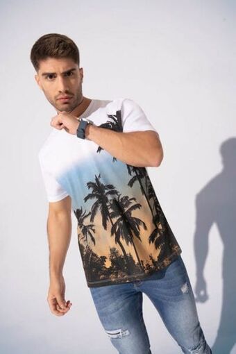 Carmel Camiseta manga corta blanco oferta