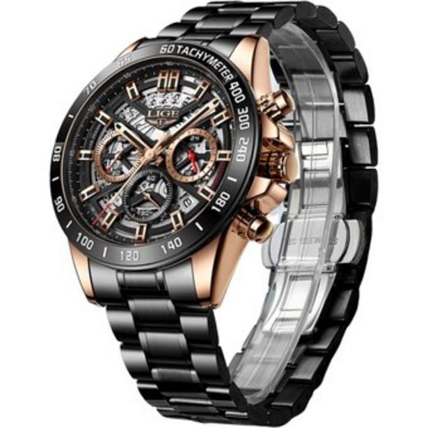 Oferta Reloj hombre lige original funcional acero inoxidable en Linio