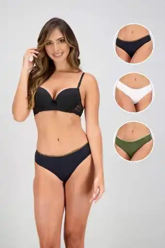 Surtitodo Pack x 3 interior para mujer color surtido ref: 000652 - piña del mar oferta