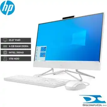 Linio All in one hp 24-df0006la intel pentium /ram 4gb /1tb hdd/ 24"/w10h/ blanco oferta
