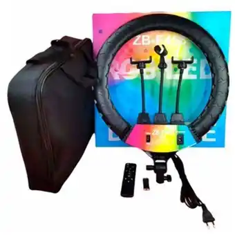 Linio Aro de luz led 45 cm foto selfie + trípode y soporte celular oferta