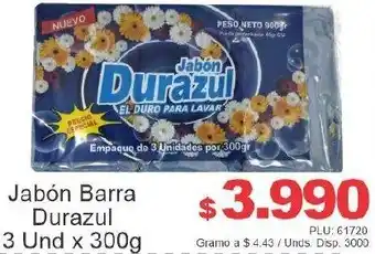Belalcazar Jabón Barra Durazul 3 Und x 300g oferta