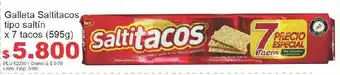 Belalcazar Galleta Saltitacos Tipo Saltín 7 Tacos x 595g oferta