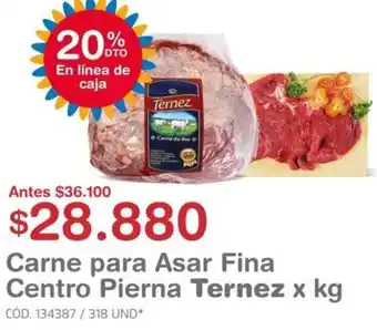 Makro Carne para Asar Fina Centro Pierna Ternez oferta