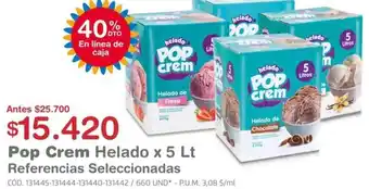 Makro Pop Crem Helado 5L oferta