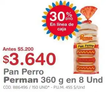 Makro Pan Perro Perman 360g en 8Und oferta