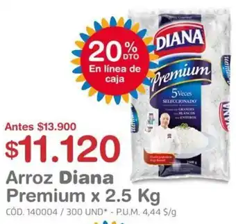 Makro Arroz Diana Premium 2,5kg oferta